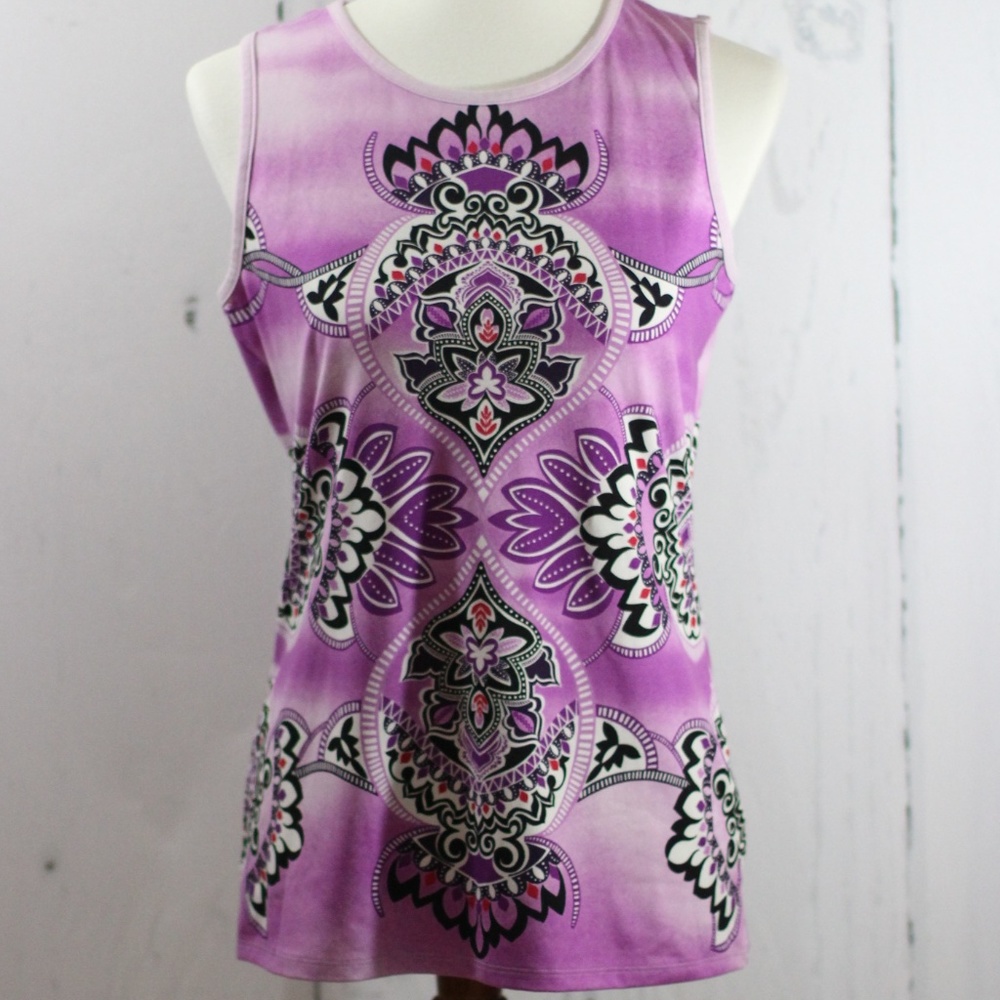 Athleta Purple Lotus Workout Tank